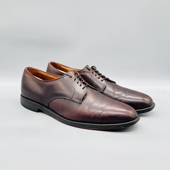 Allen Edmonds Shoes Mens 13 Brown Leather Derby Oxford Dress Almond Toe Lace Up main image 11
